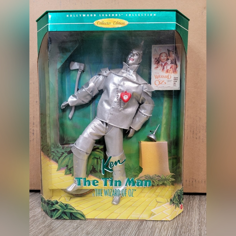 1995 Ken The Tin Man Wizard Of Oz Barbie #14902 Hollywood Legends